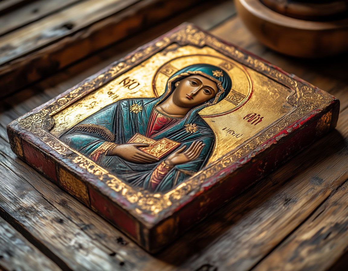 Дорогие старинные иконы в магазине