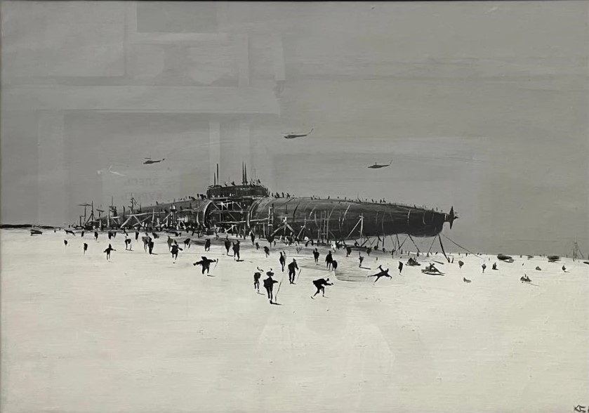 Картина Акварелью жанровая, художник Батынков Константин